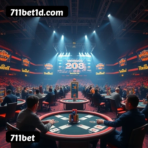 Números do app 711bet em material de marketing — ilustração, não auditoria